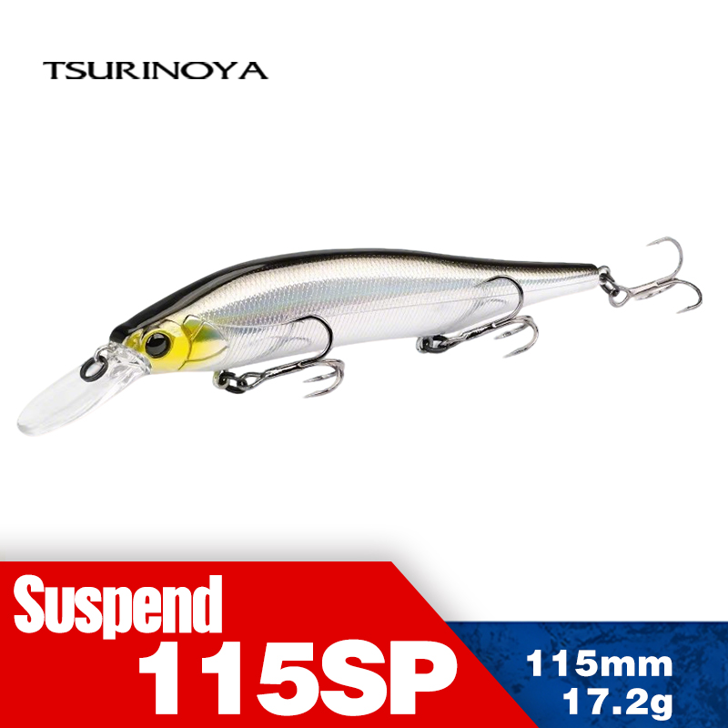 Fishing Lure Jerkbait - TSURINOYA 115mm 17.2g Suspending Minnow Fishing