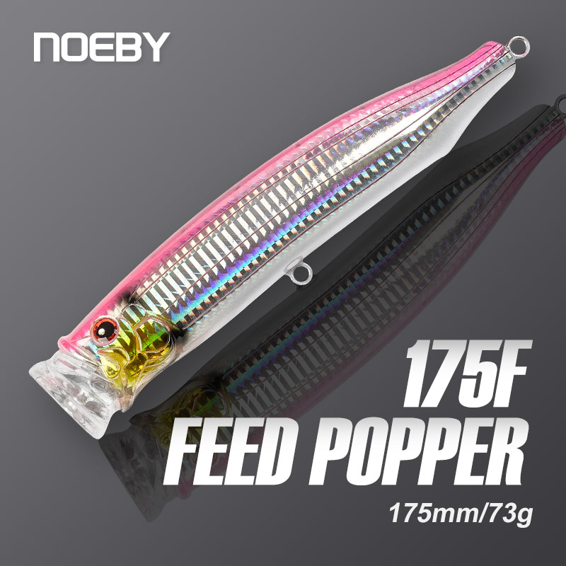 Fishing Lure Popper - Noeby-Feed Popper Fishing Lures,Topwater Wobbler,Artificial Hard