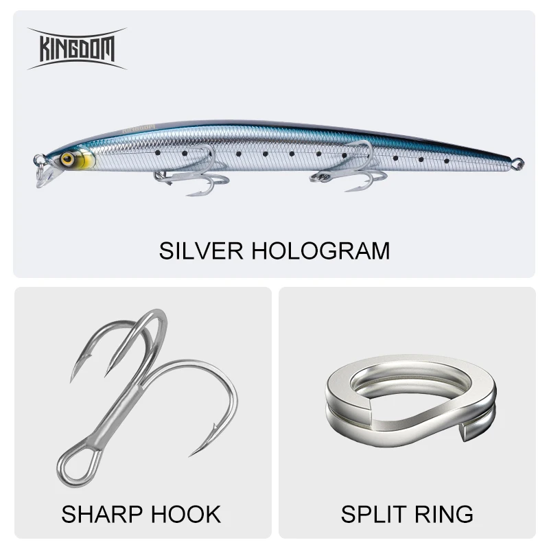 Kingdom Long Casting Fishing L - огляд і ціна Fishing Lure Jerkbait