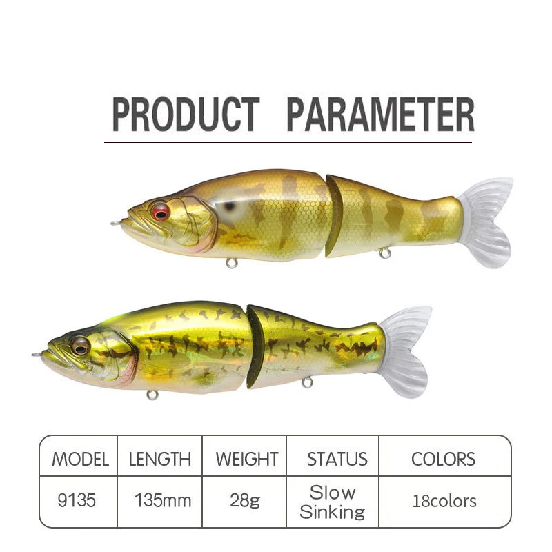 Swimbait Fishing Lure 135mm 31 - огляд і ціна Fishing Lure Jerkbait