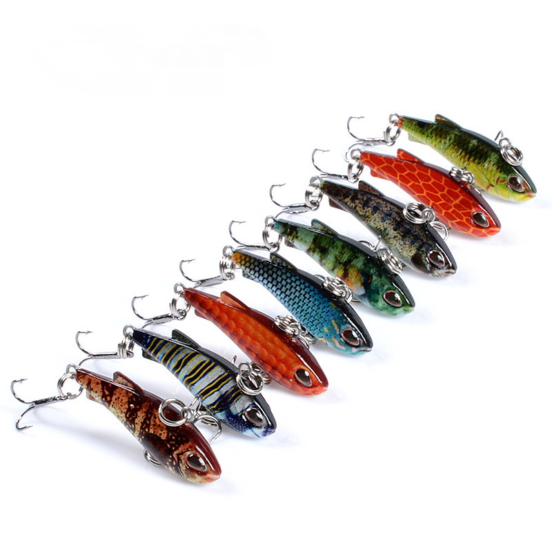 8pcs 4cm 4g Mini Lipless VIB F - огляд і ціна Fishing Lure Crankbait