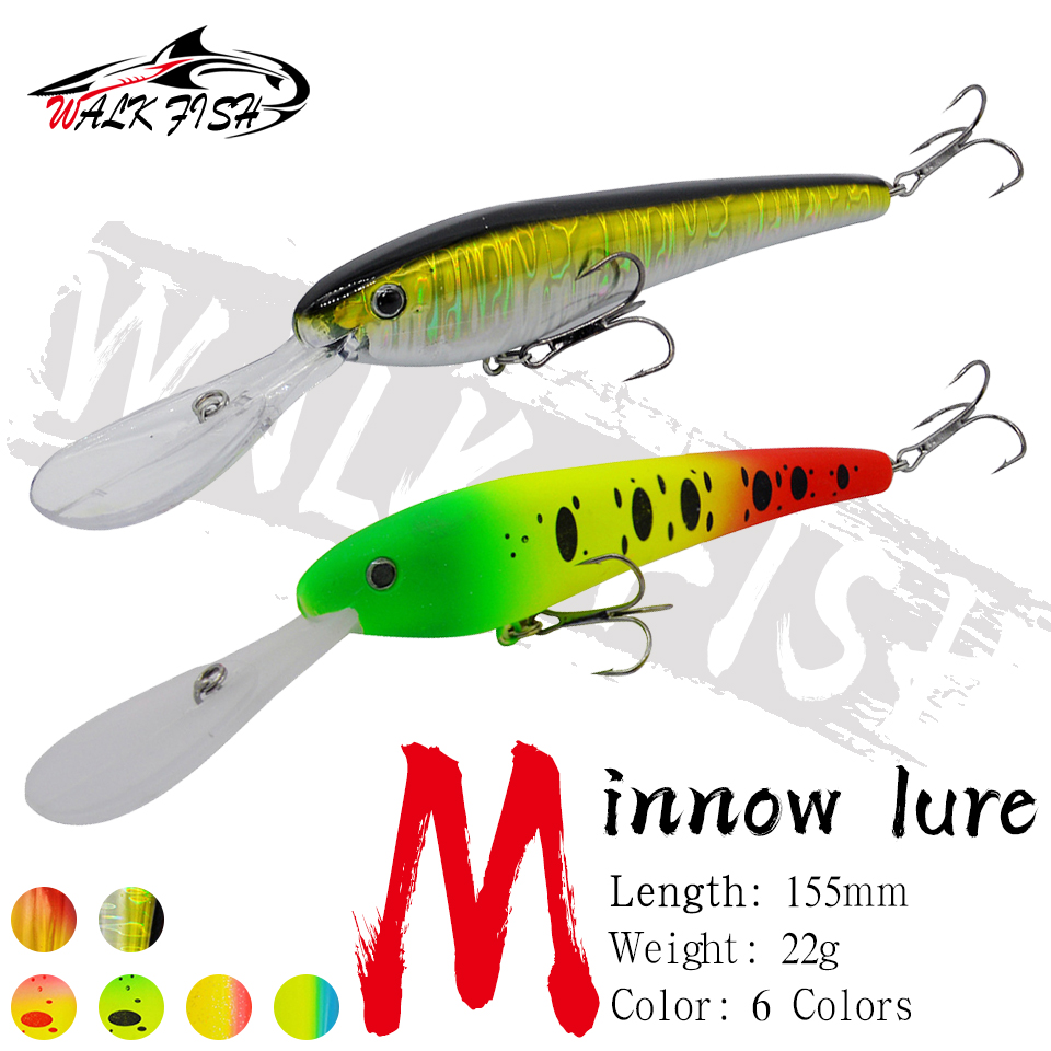WALK FISH 1PCS Minnow Fishing  - огляд і ціна Fishing Lure Swimbait