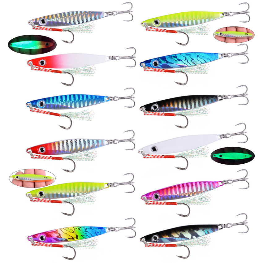 12pcs Fishing Metal Lures Jig  - огляд і ціна Fishing Lure Blade Bait