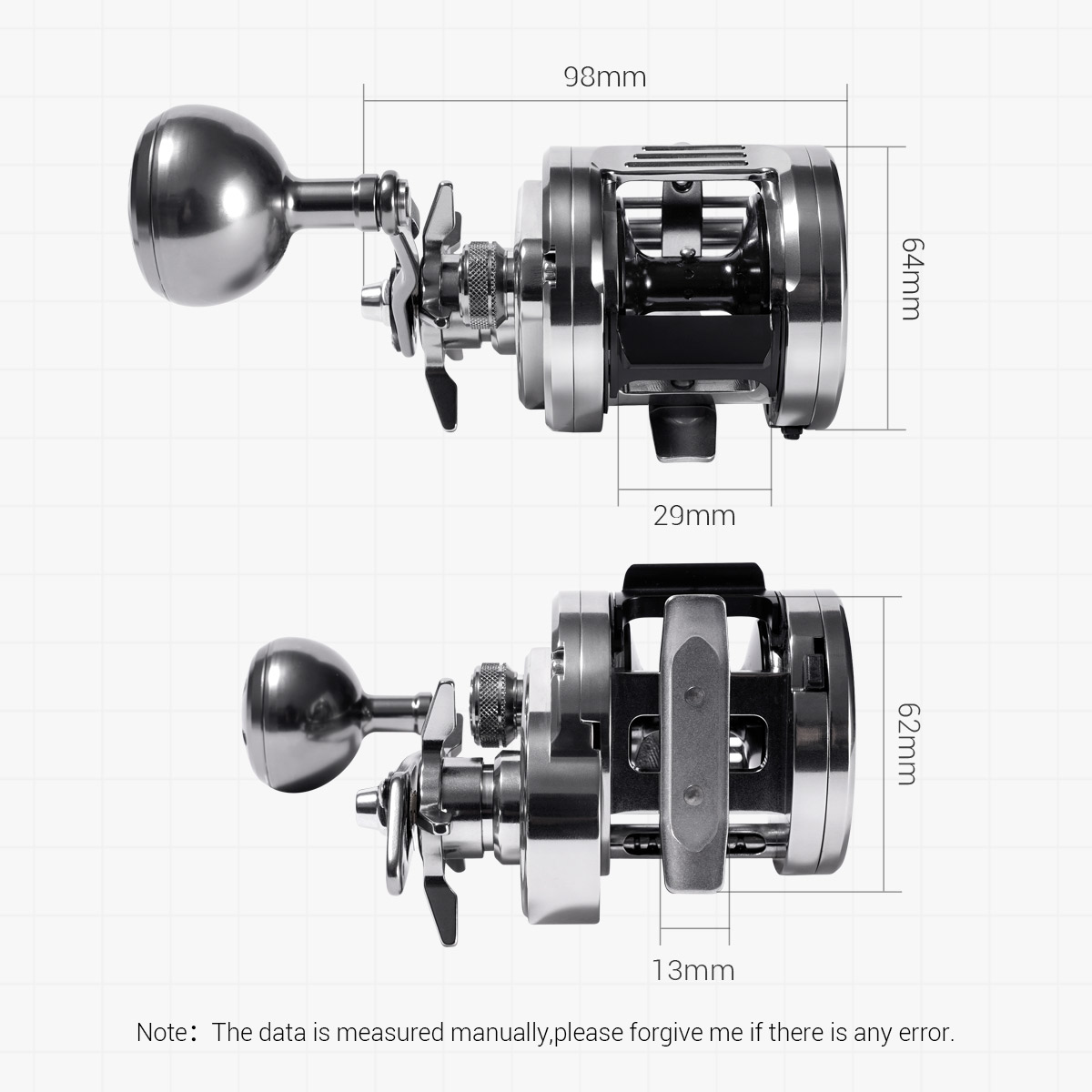 NOEBY Gainers Jigging Reel Met - огляд і ціна Daiwa Reel Bg