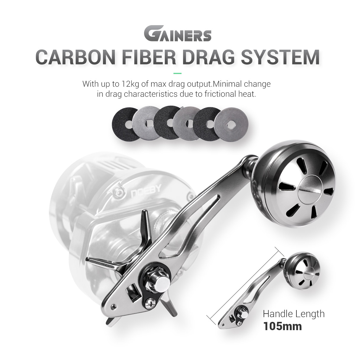 NOEBY Gainers Jigging Reel Met - огляд і ціна Daiwa Reel Bg